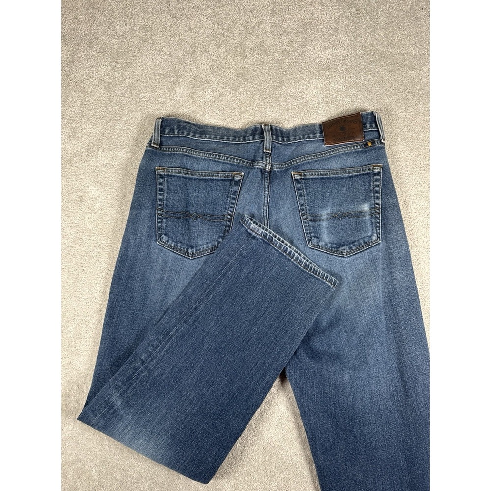 Lucky Brand 429 Classic Straight Leg Stretch Denim Blue Jeans Mens Size 34x32